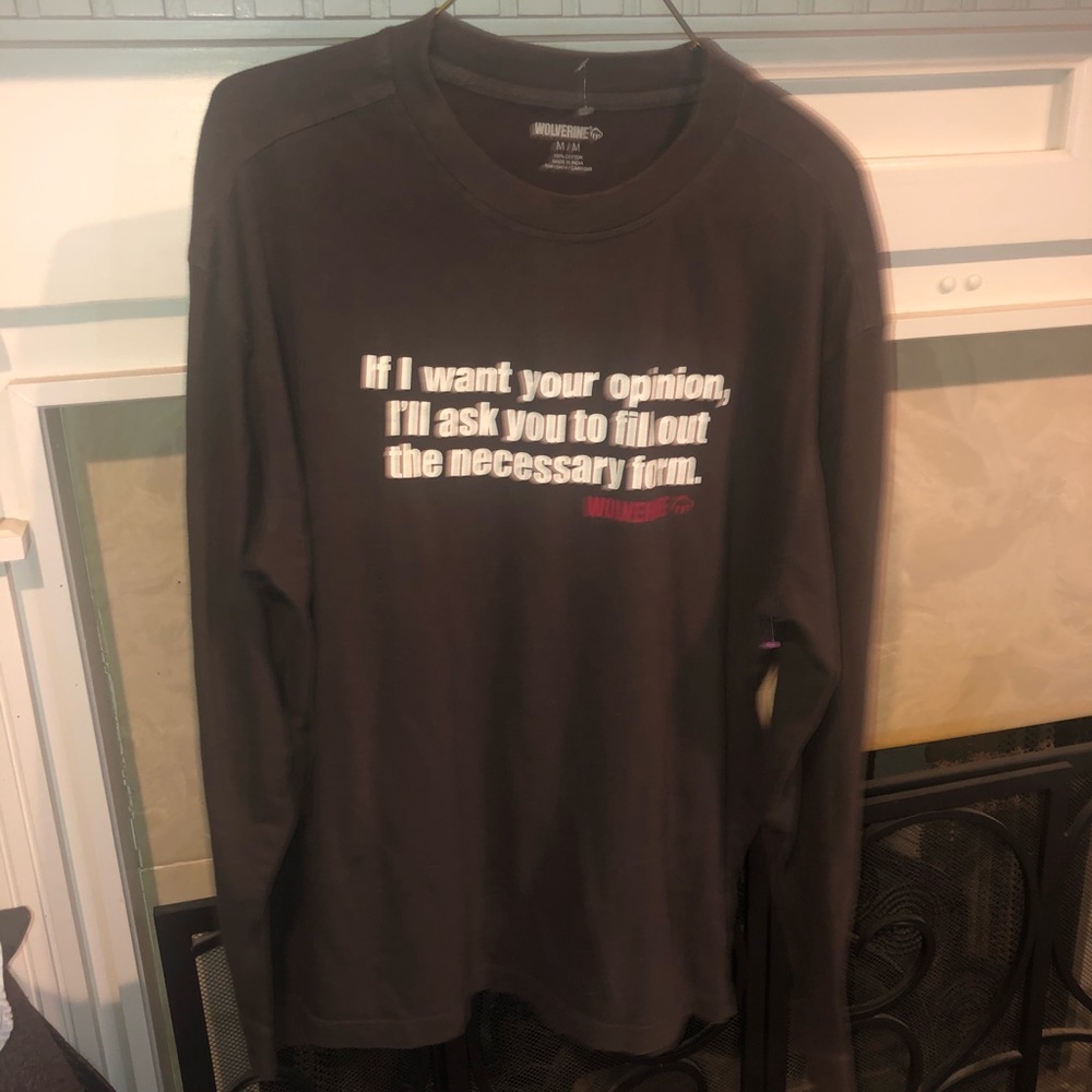 Wolverine long sleeve T-shirt.Size medium
